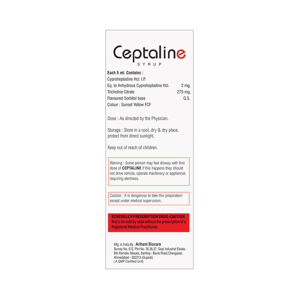 Ceptaline Syrup Sugar Free - Image 2