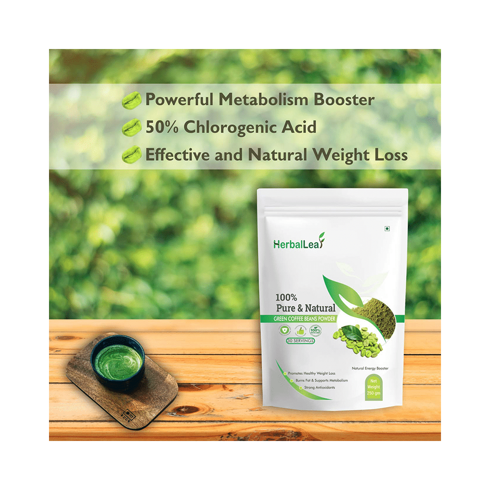 HerbalLeaf 100% Pure & Natural Green Coffee Beans Powder - Image 8
