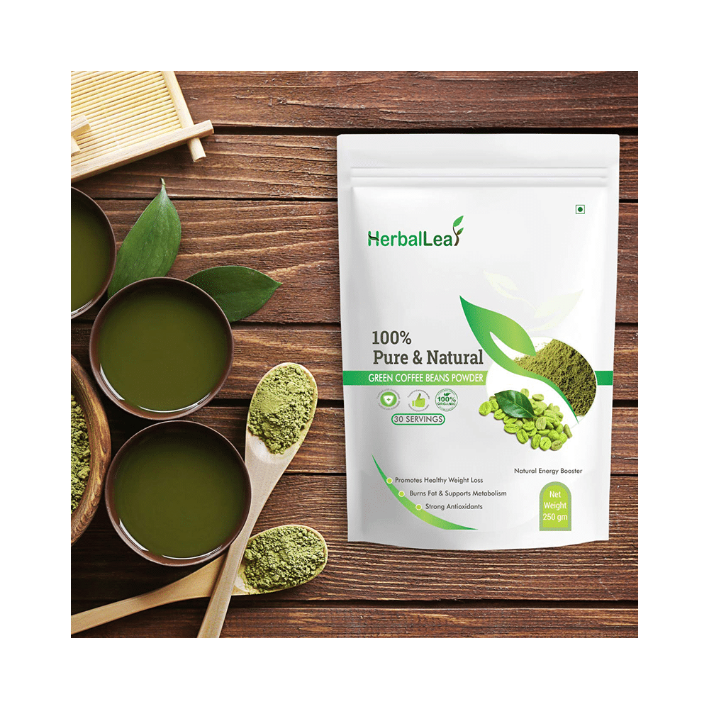 HerbalLeaf 100% Pure & Natural Green Coffee Beans Powder - Image 5