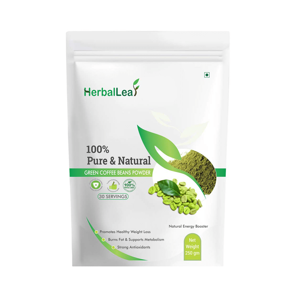 HerbalLeaf 100% Pure & Natural Green Coffee Beans Powder - Image 1
