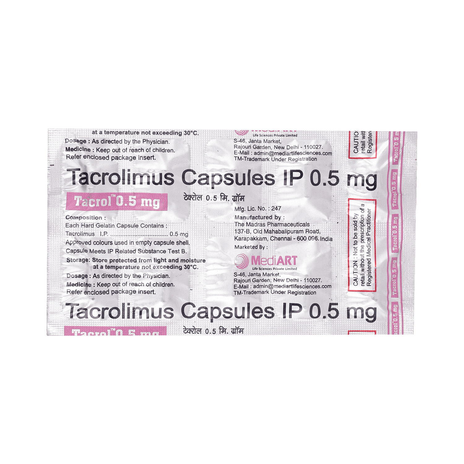 Tacrol 0.5mg Capsule - Image 3