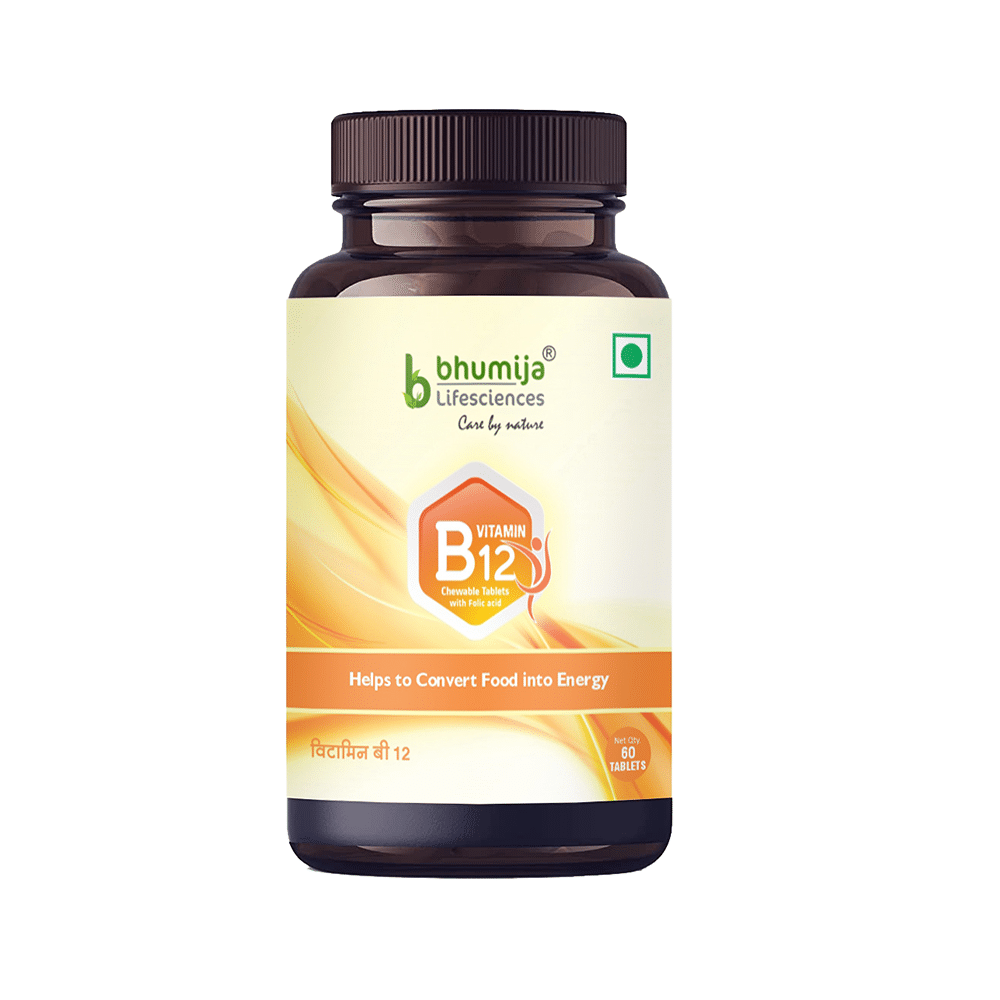Bhumija Lifesciences Vitamin B12 Veg. Chewable Tablet - Image 1
