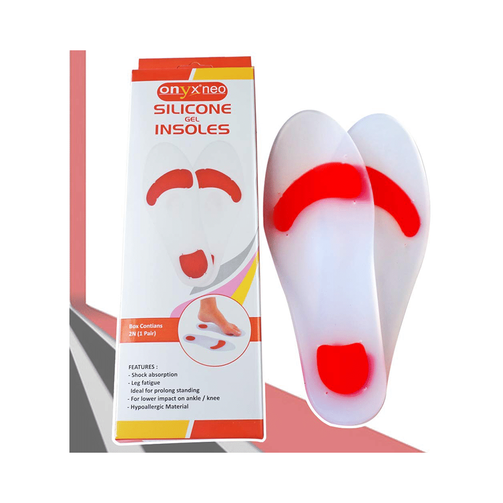 Onyxneo Silicone Gel Insoles Red Medium