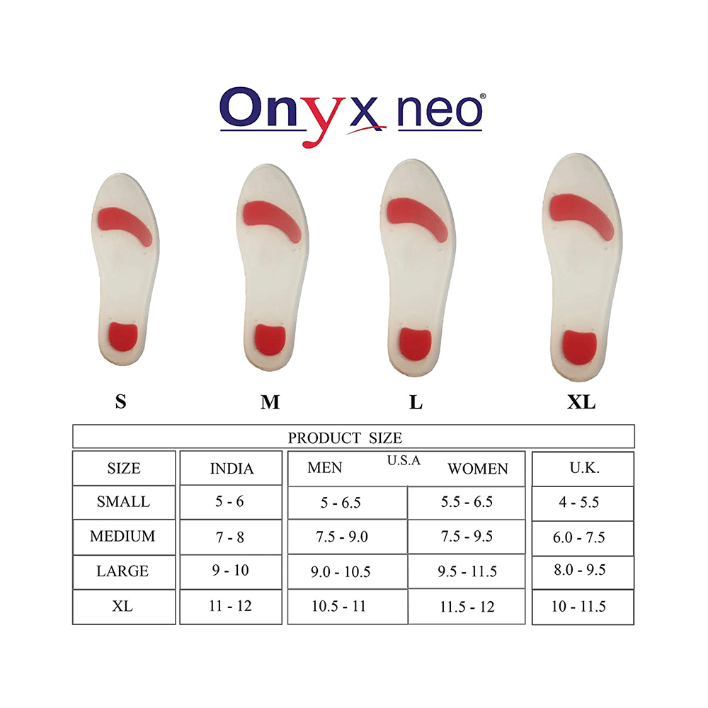 Onyxneo Silicone Gel Insoles Red Medium - Image 4