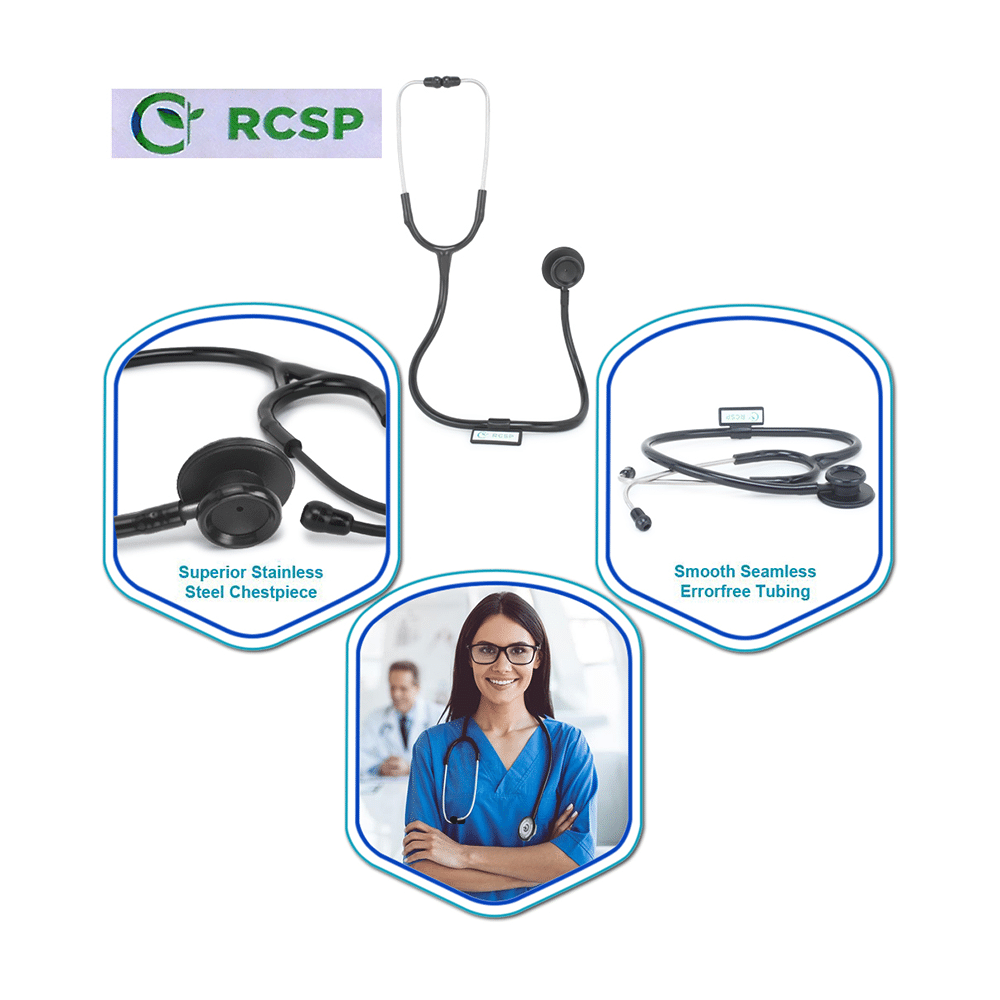 RCSP Dual Head Stethoscope Blackcare Plus - Image 4