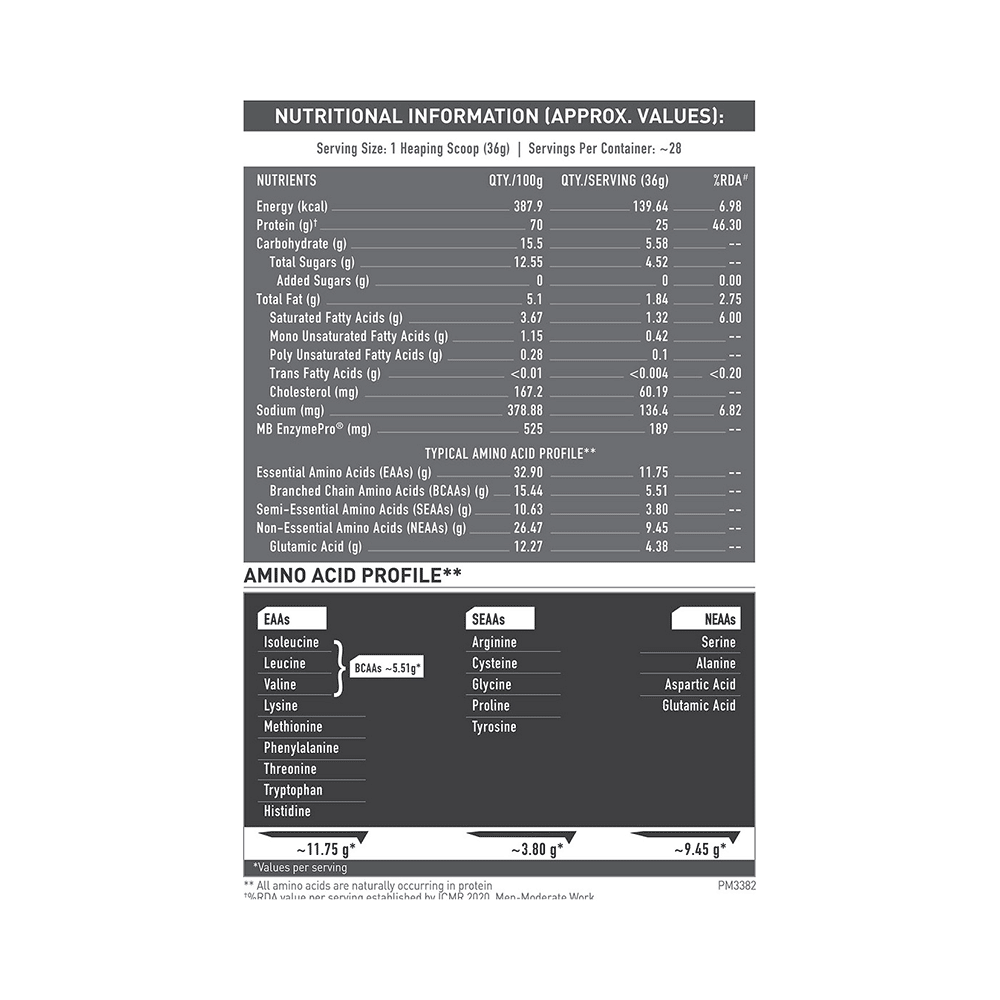 MuscleBlaze MuscleBlaze Biozyme Performance Whey Protein | For Muscle Gain | Improves Protein Absorption | Nutrition Care Powder French Vanilla Creme - Image 3