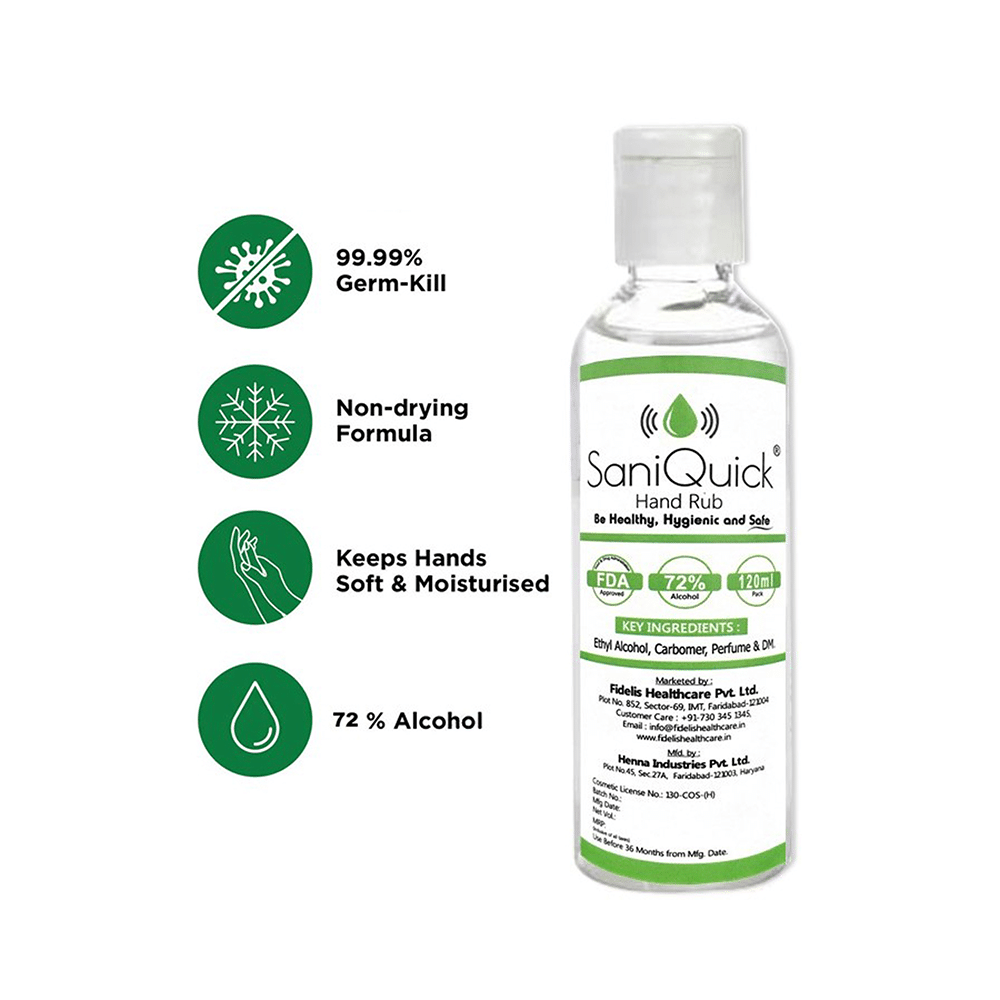 SaniQuick Hand Rub (100ml Each) - Image 3