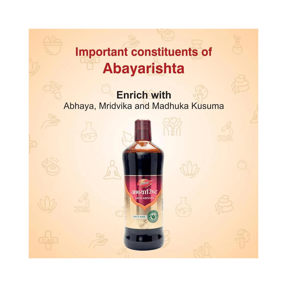 Dabur Abhayarishta | Eases  Piles, Constipation & Gastrointestinal Health - Image 3
