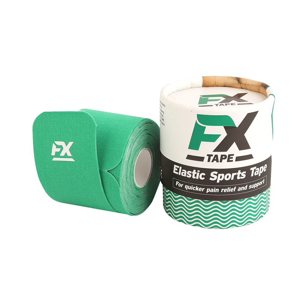 FX Elastic Sports Tape (20 Precut) 10 inch Green - Image 3