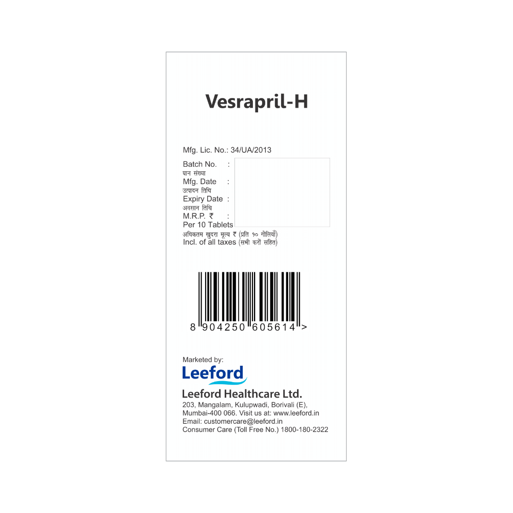 Vesrapril-H Tablet - Image 2