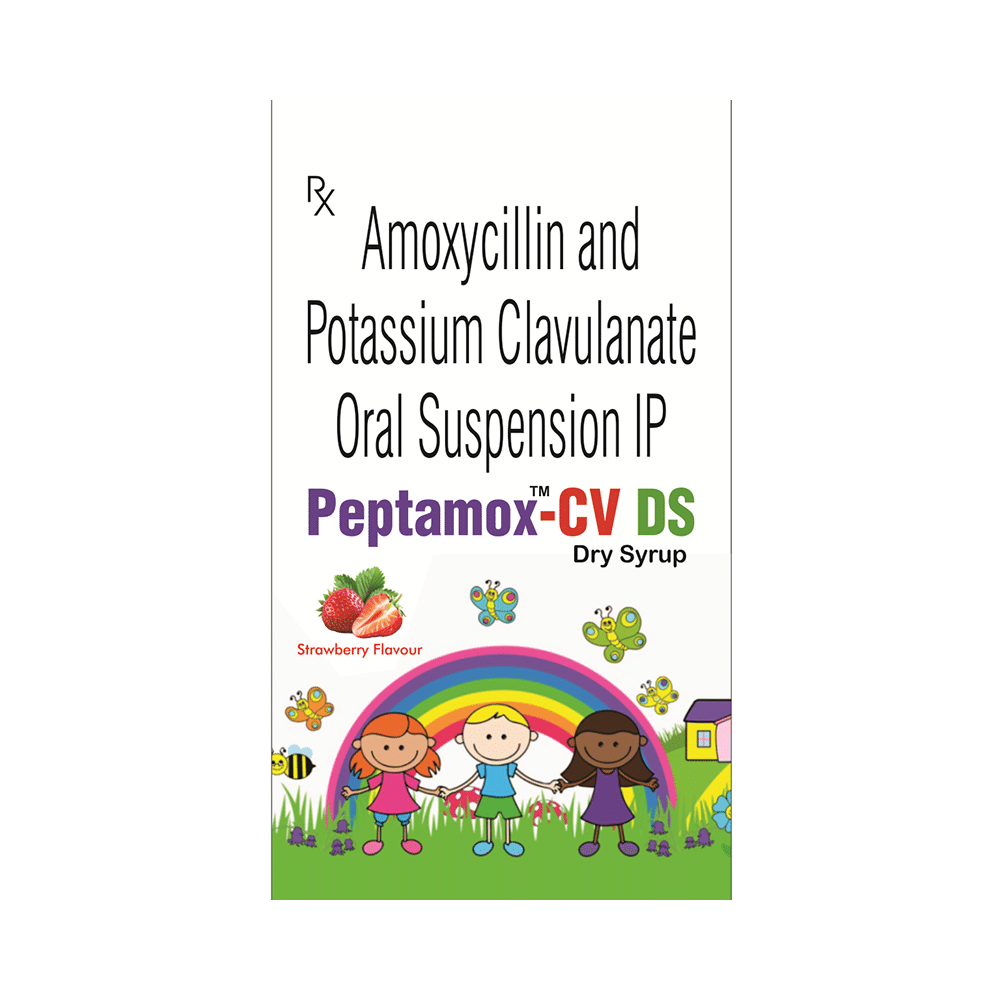 Peptamox-CV DS Dry Syrup Strawberry
