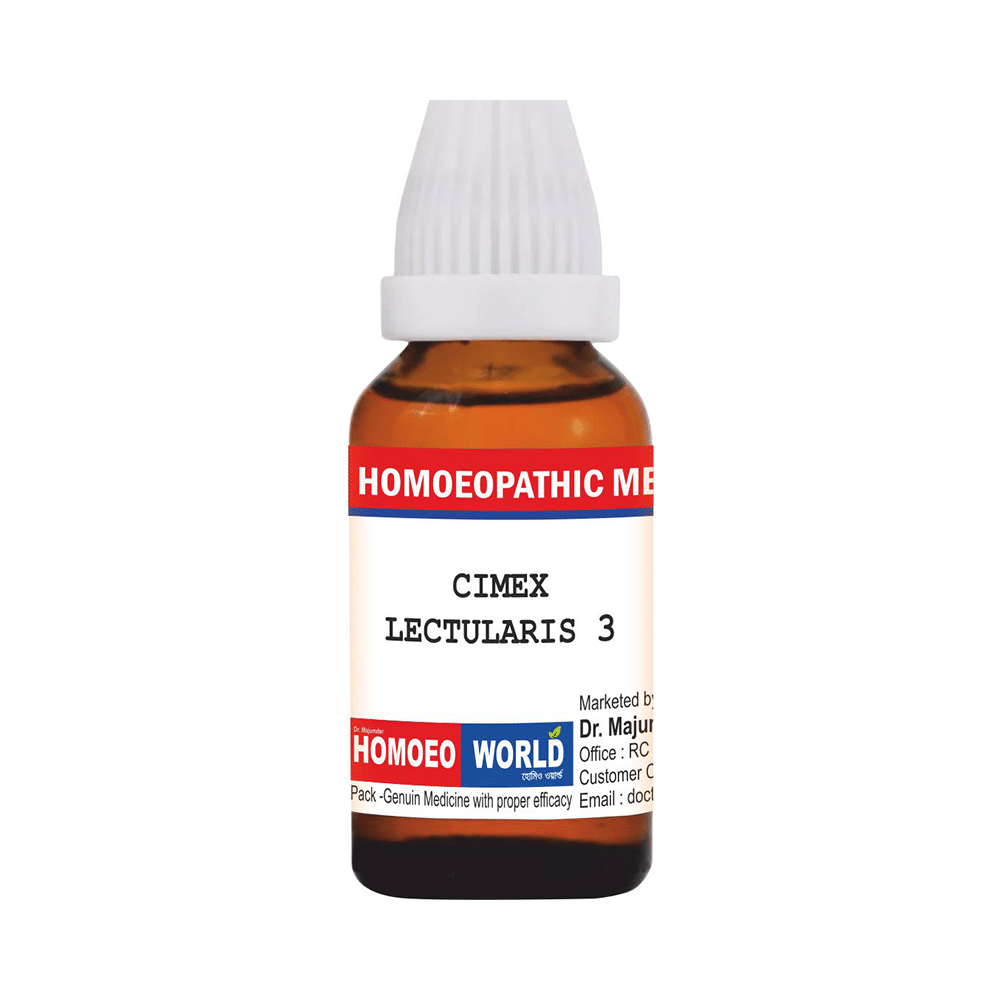 Dr. Majumder Homeo World Cimex Lectularis Dilution(30ml Each)  3 CH - Image 1