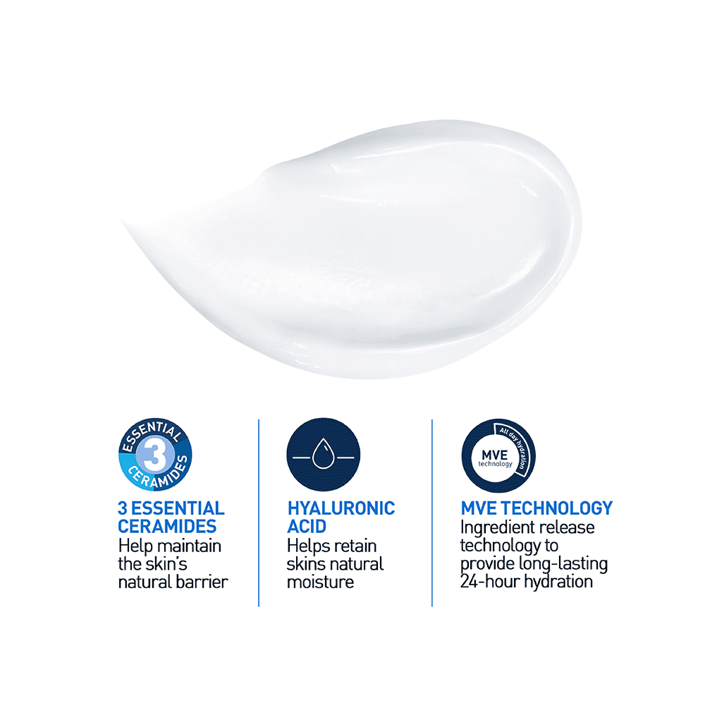 CeraVe Moisturising Cream for Dry to Very Dry Skin | Hydrating Face Care Product - Image 4