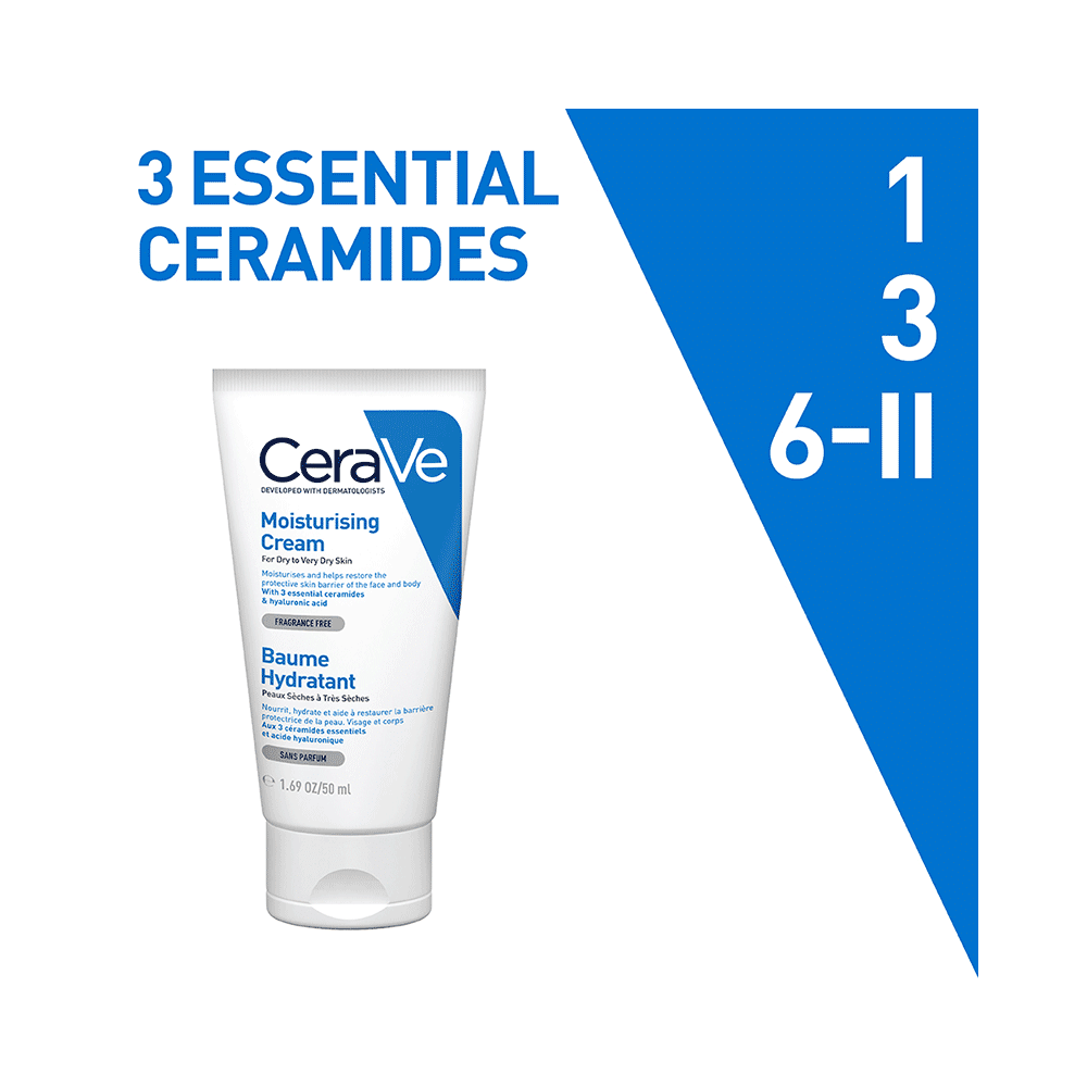 CeraVe Moisturising Cream for Dry to Very Dry Skin | Hydrating Face Care Product - Image 5