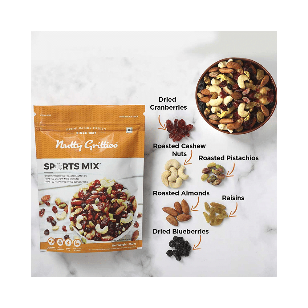 Nutty Gritties Combo Pack of Mom's Superfood Mix & Sports Mix (200gm Each) - Image 6