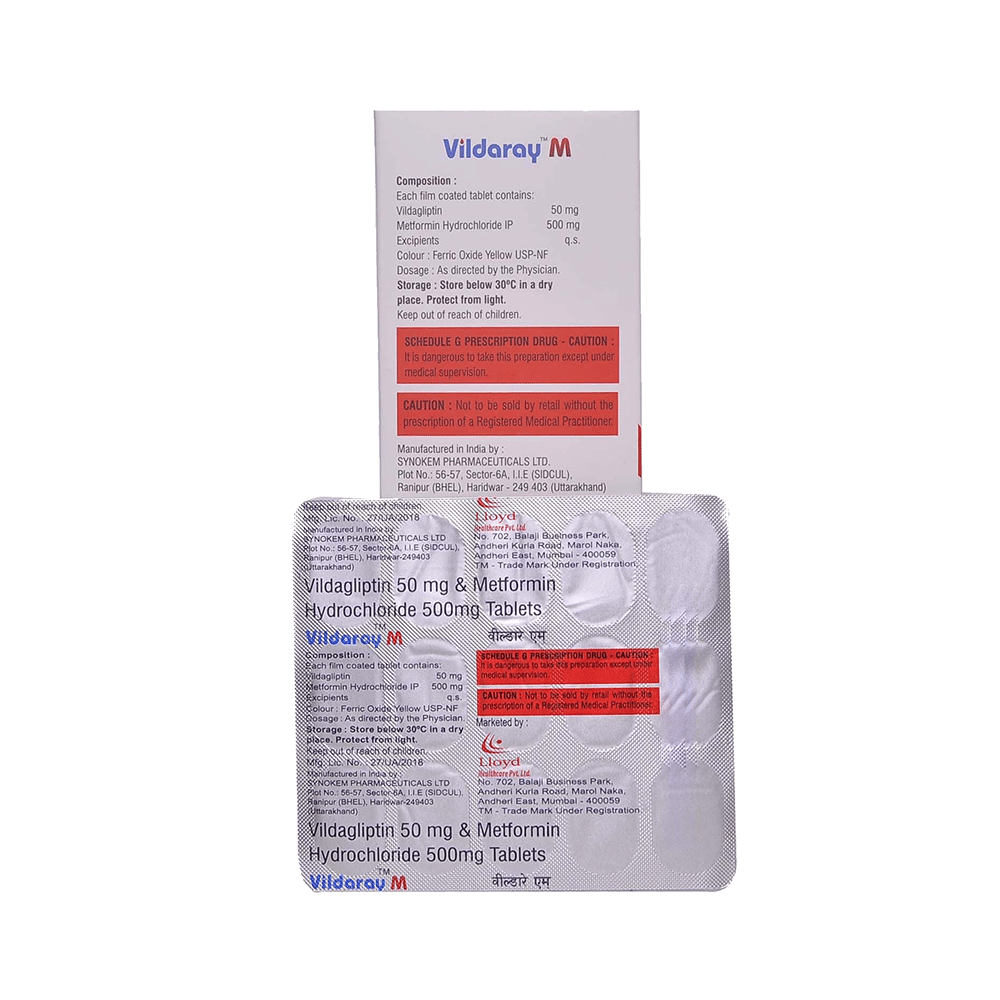 Vildaray M 500mg/50mg Tablet - Image 2