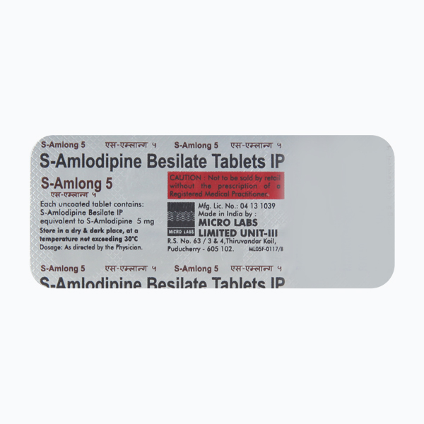 S-Amlong 5mg Tablet - Image 1