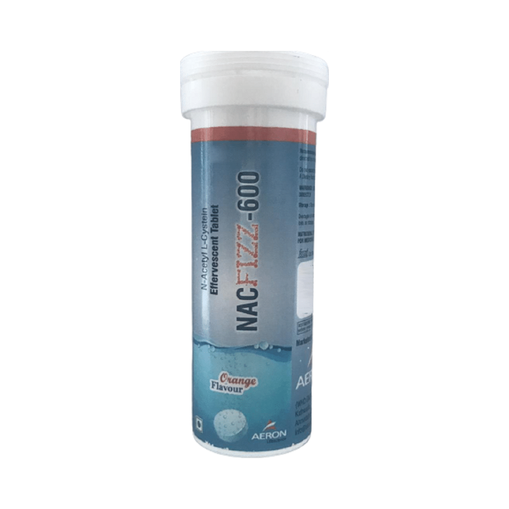 Aeron Nacfizz 600 N-Acetyl L-Cystein Effervescent Tablet Orange