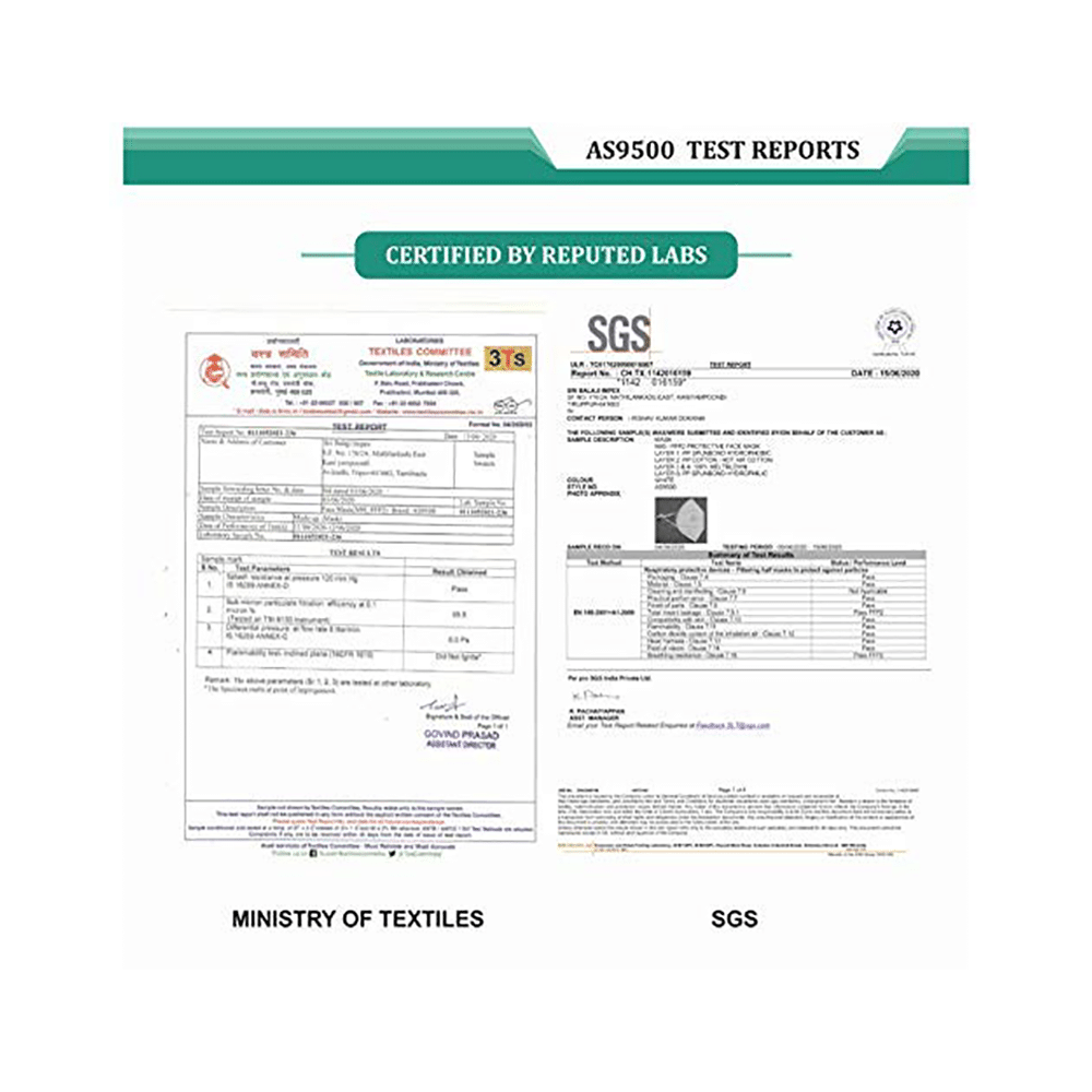 Allsense Protek AS9500 N95 FFP2 Protective Mask with Headloop - Image 7