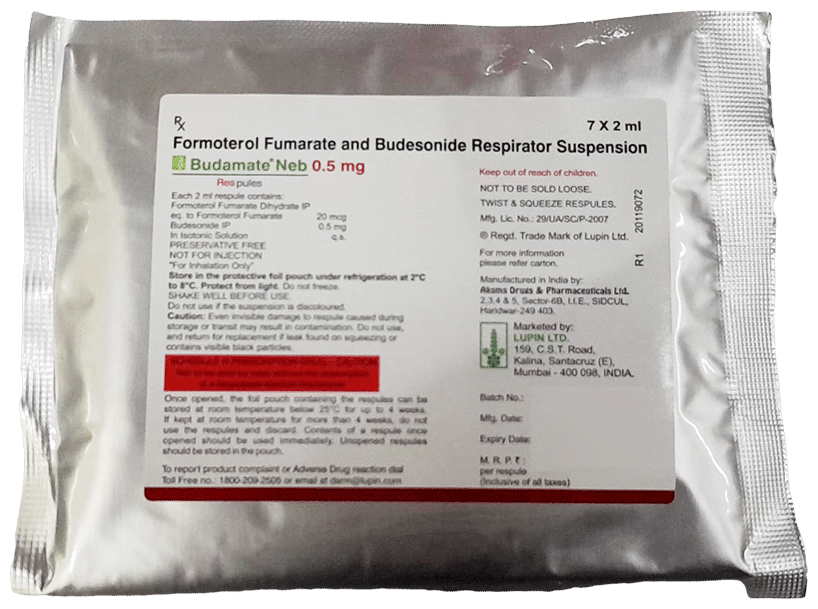 Budamate Neb 0.5mg Respules (2ml Each) - Image 2