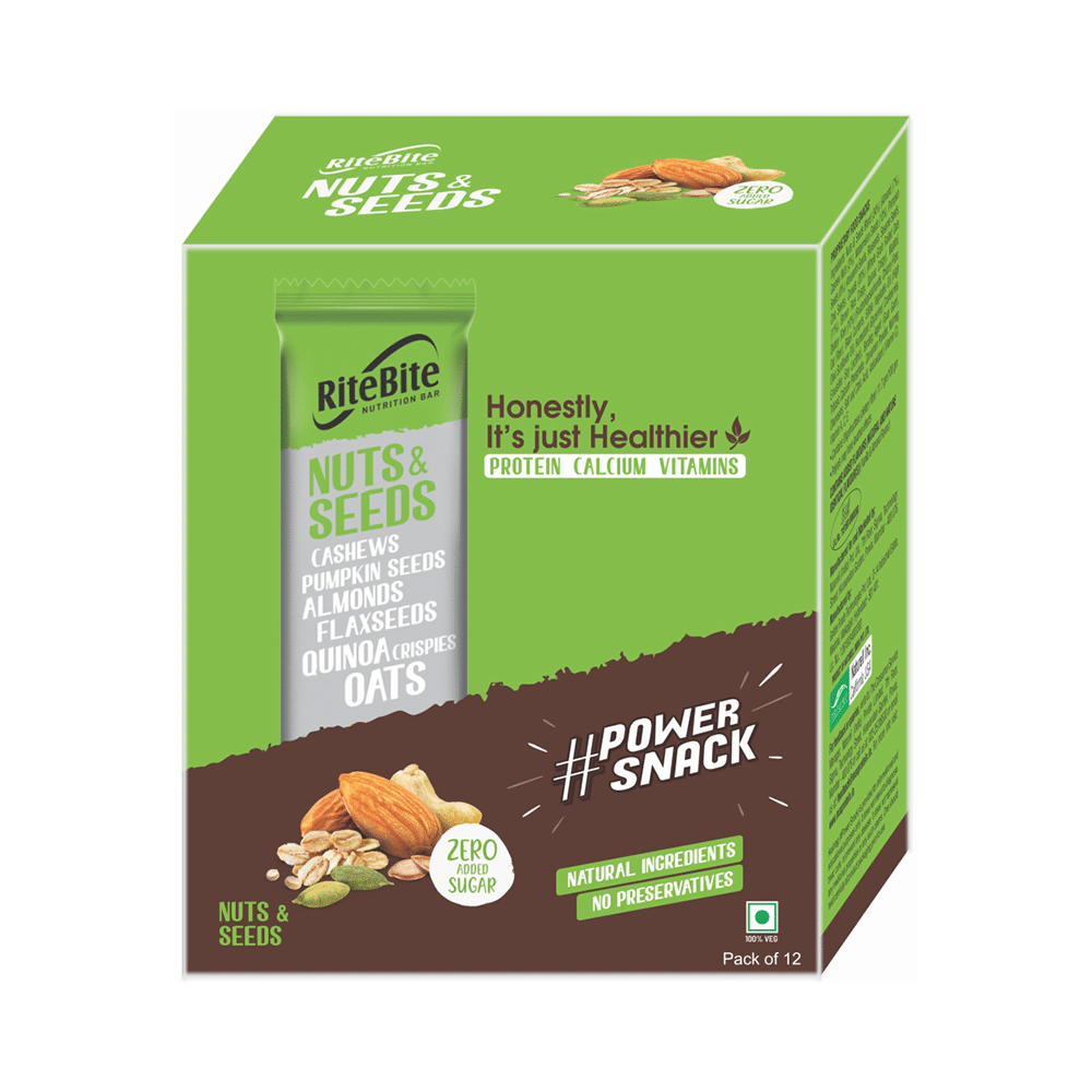 RiteBite Nutrition Bar with 4gm Protein Nut and Seeds - Image 2