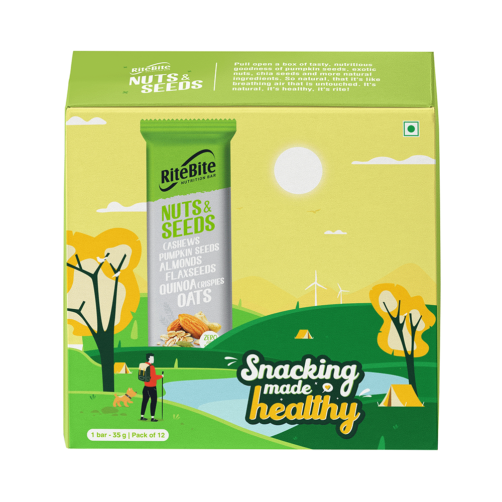RiteBite Nutrition Bar with 4gm Protein Nut and Seeds - Image 1