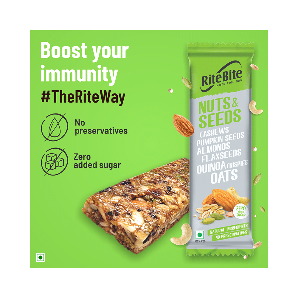 RiteBite Nutrition Bar with 4gm Protein Nut and Seeds - Image 3