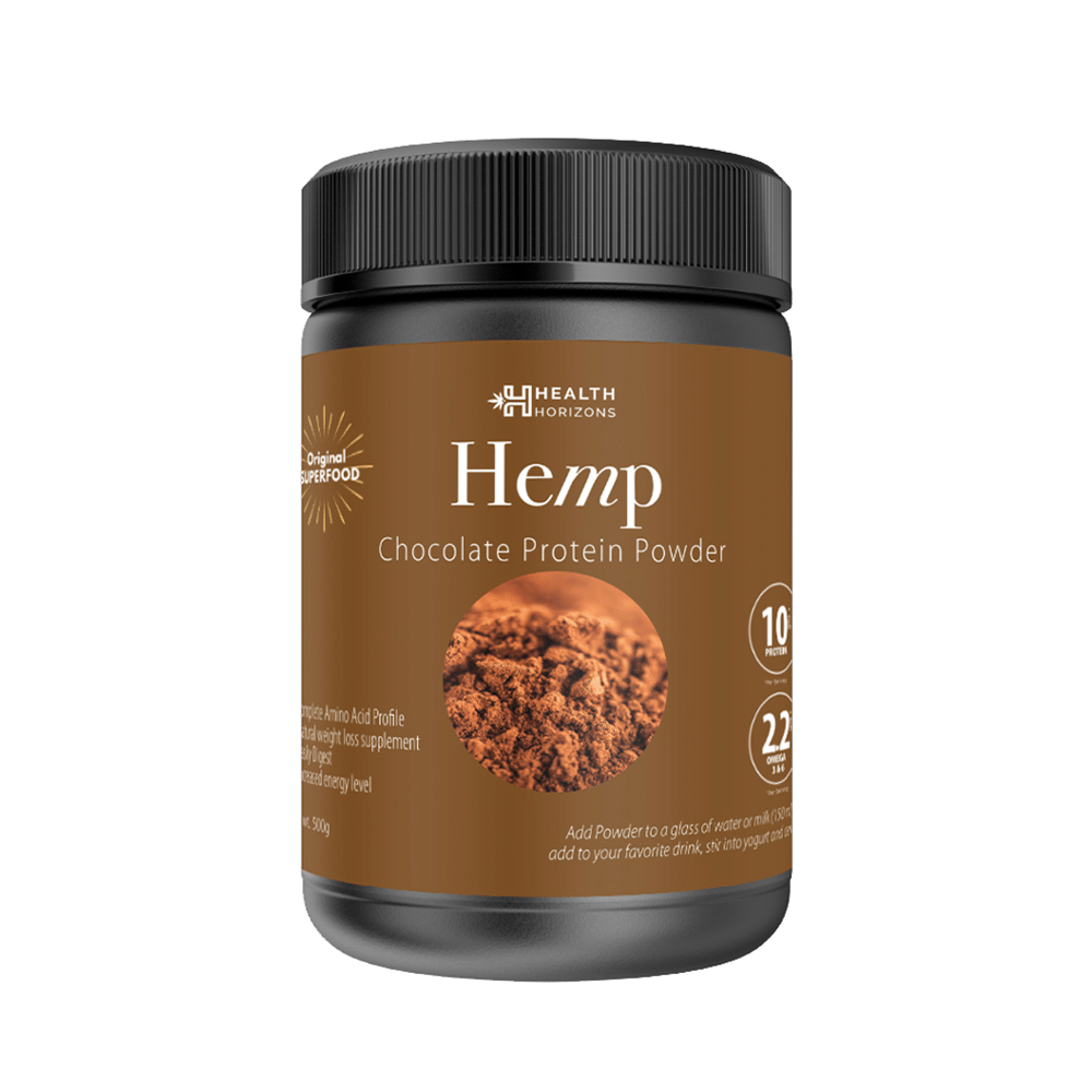Health Horizons Hemp Protein Powder (500gm Each) for Lean Muscles Chocolate - Image 2