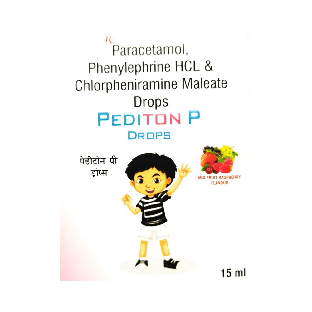 Pediton P Oral Drops Mix Fruit Raspberry