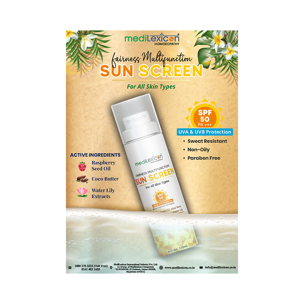 Medilexicon Fairness Multifunction Sun Screen SPF 50 PA+++ - Image 4