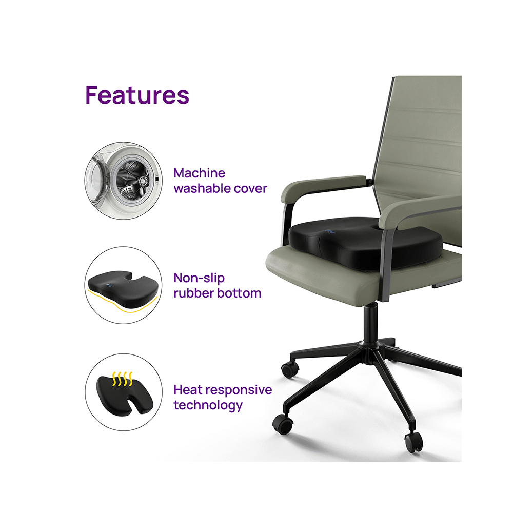 Frido Ultimate Coccyx Seat Cushion with Cooling Effect & Memory Foam Regular - Image 2