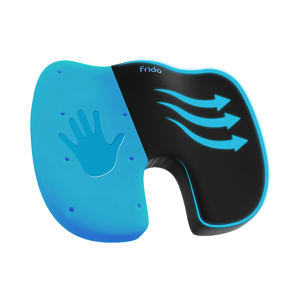 Frido Ultimate Coccyx Seat Cushion with Cooling Effect & Memory Foam Regular
