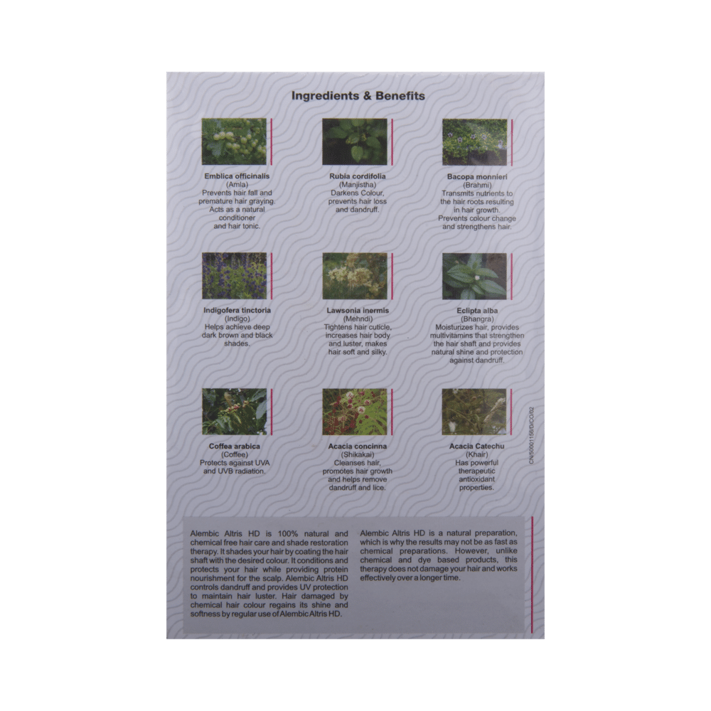 Altris HD Hair Hue Therapy | No PPD, No Ammonia & No Peroxide | Colour Soft Black - Image 3