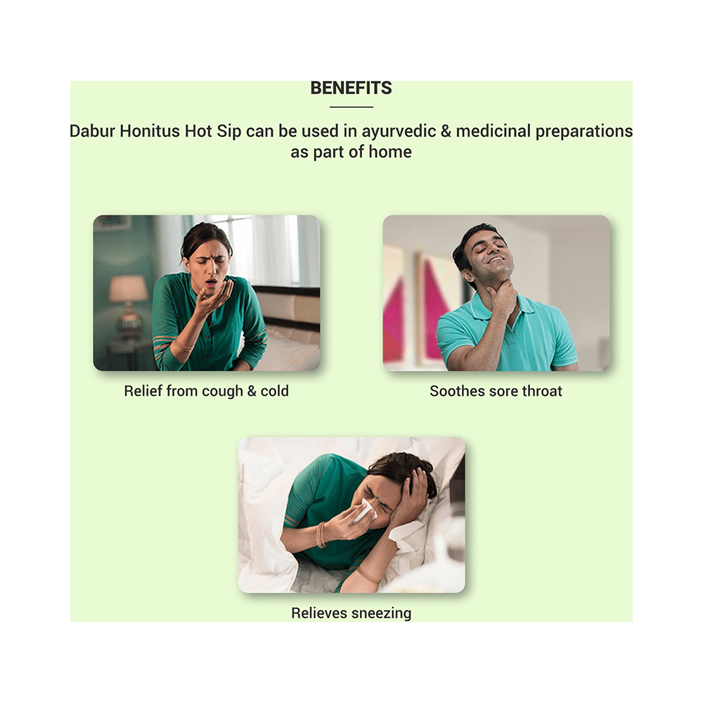 Dabur Honitus Hot Sip Ayurvedic Kaadha | For Cough, Cold & Immunity (4gm Each) - Image 7