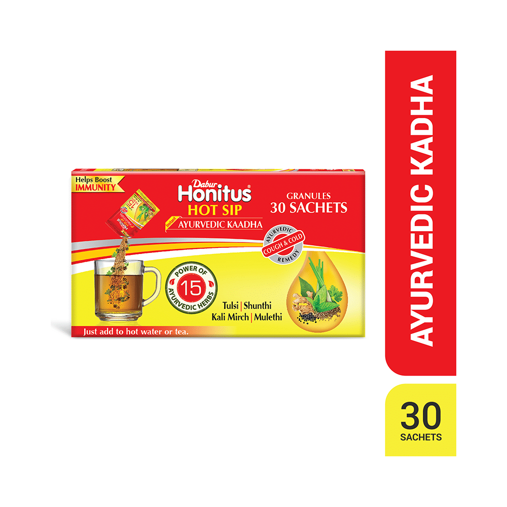 Dabur Honitus Hot Sip Ayurvedic Kaadha | For Cough, Cold & Immunity (4gm Each) - Image 4