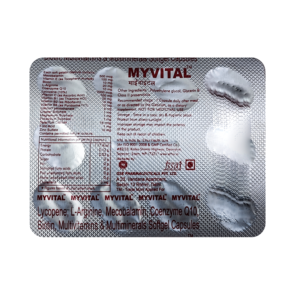 Myvital Soft Gelatin Capsule - Image 4