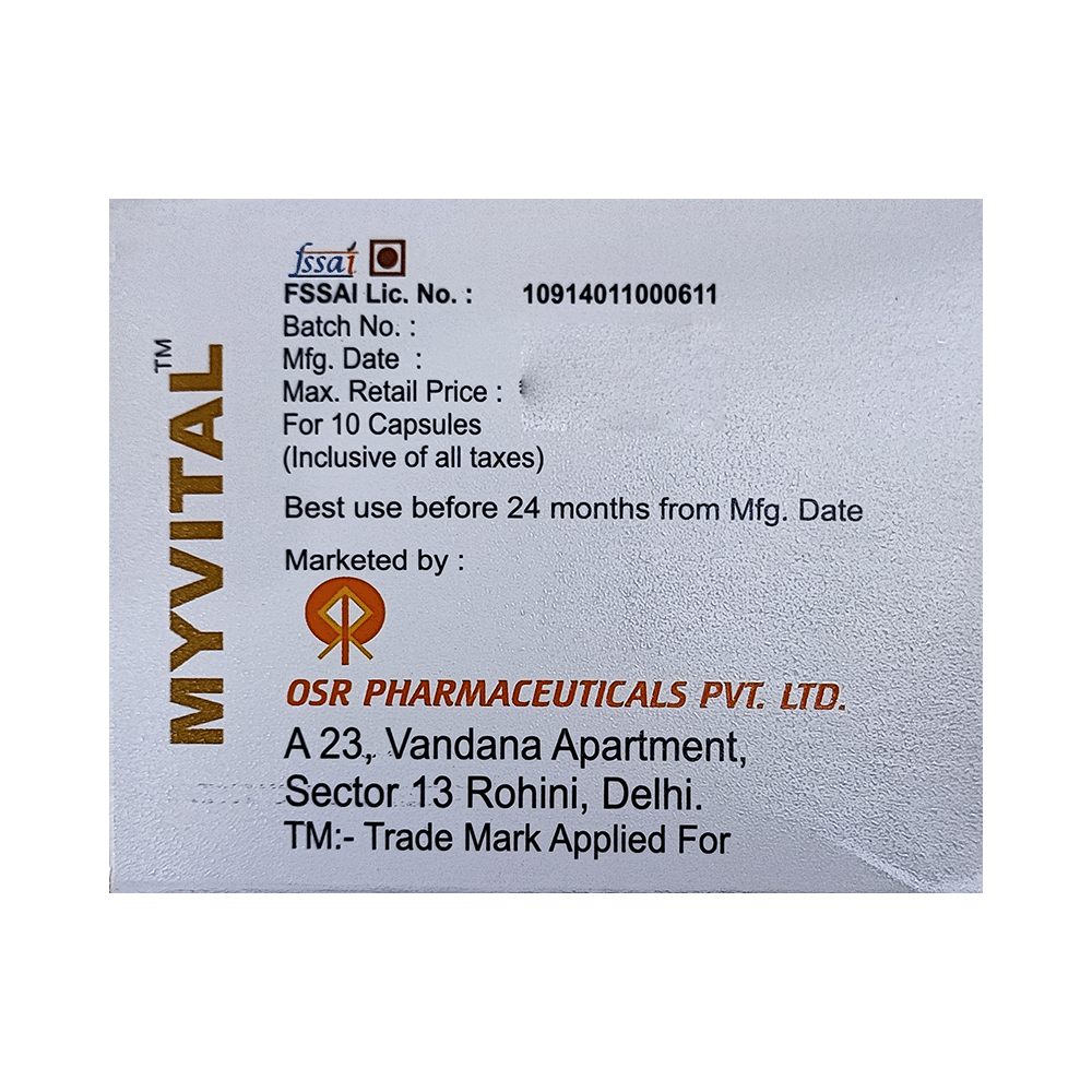 Myvital Soft Gelatin Capsule - Image 3
