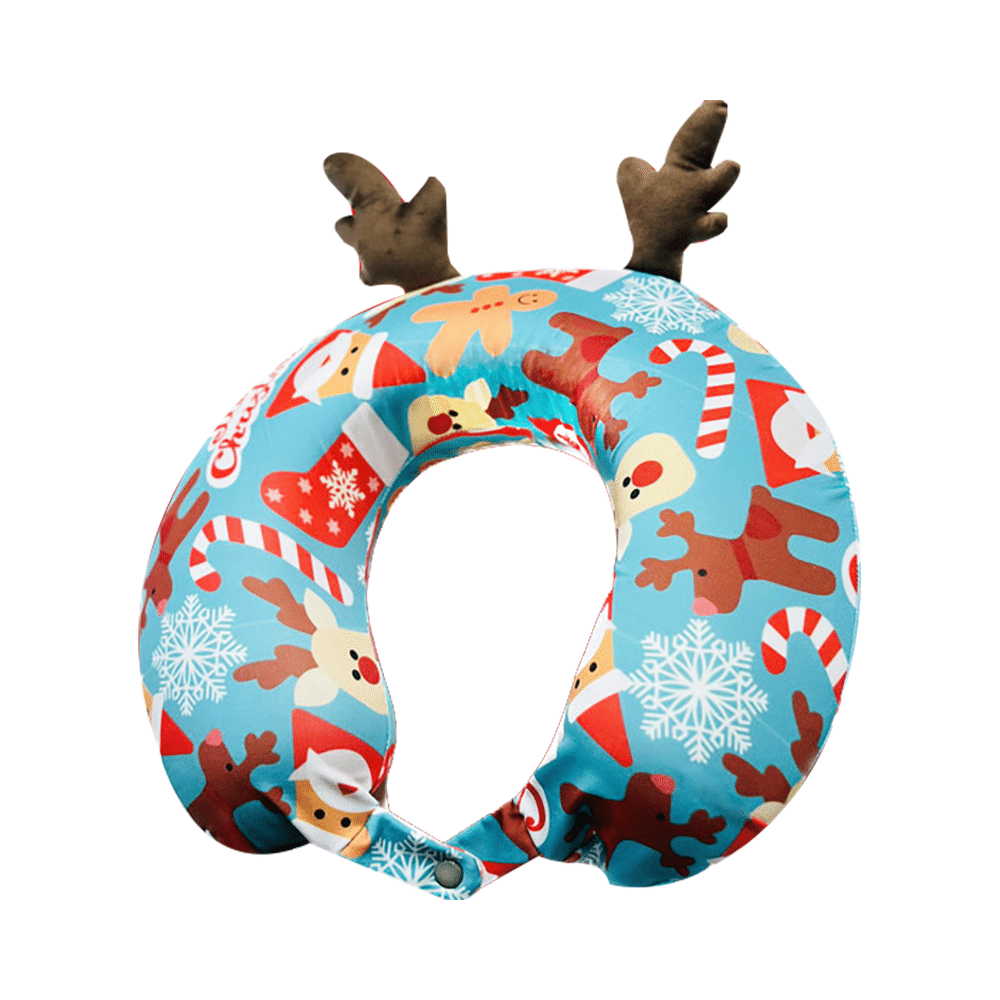 Viaggi Kids Travel Neck Pillow Aqua Green - Image 2
