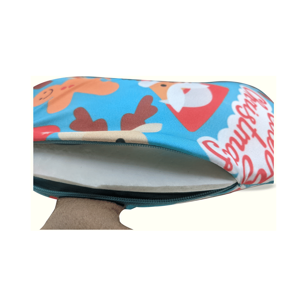 Viaggi Kids Travel Neck Pillow Aqua Green - Image 3