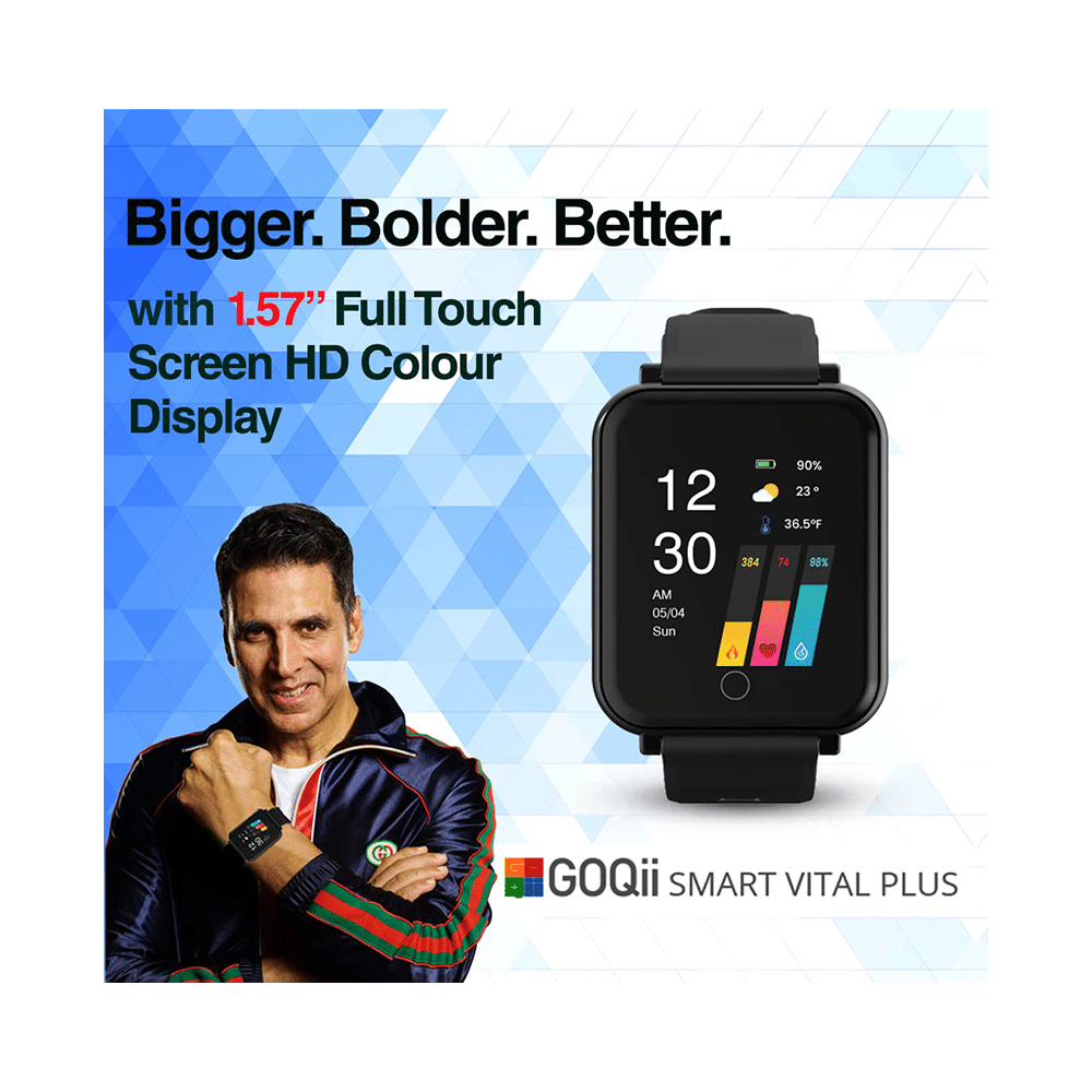 GOQii Smart Vital Plus with 3 Months Health & Personal Coaching Smart Watch - Image 2