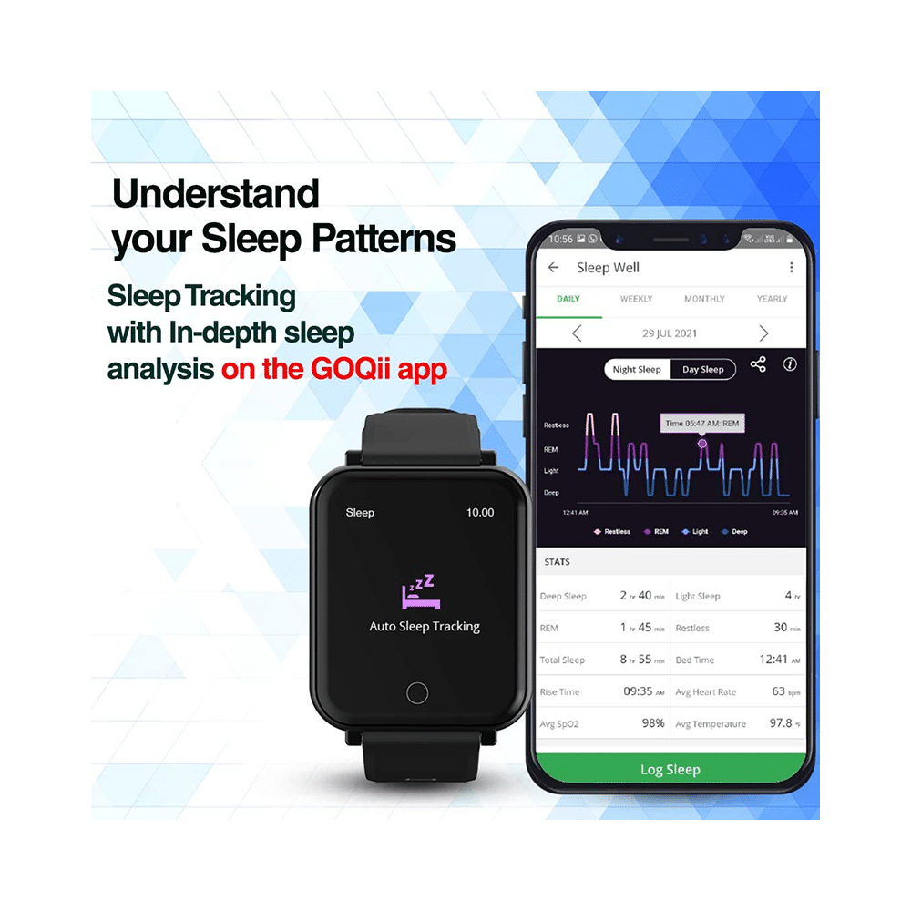 GOQii Smart Vital Plus with 3 Months Health & Personal Coaching Smart Watch - Image 5