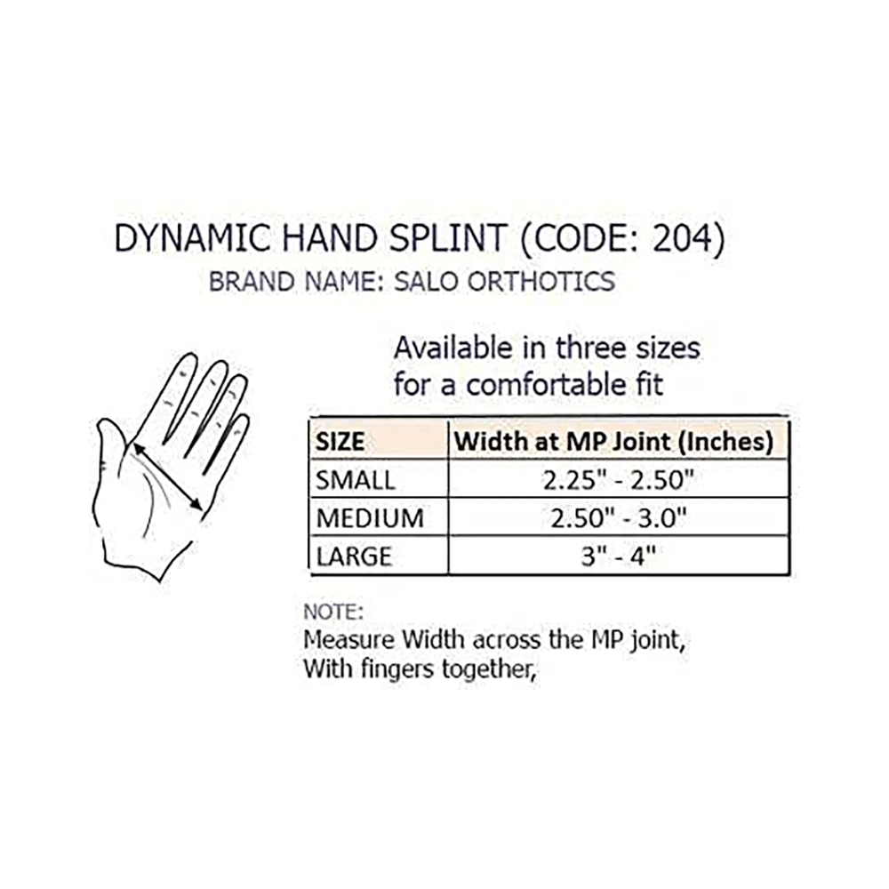 Salo Orthotics Dynamic Hand Splint with Finger Extension Medium Left - Image 5