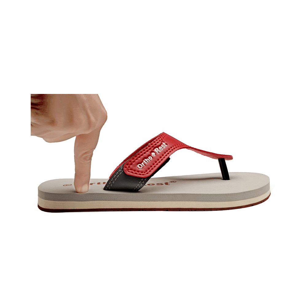 Ortho + Rest L700 Extra Soft Flip Flop Orthopedic Slippers for Women & Girls Maroon 8 - Image 5