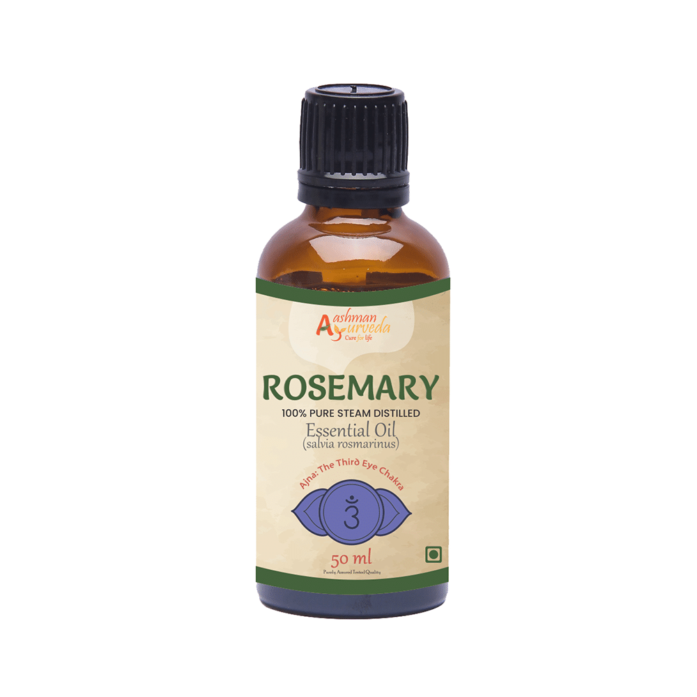 Aashman Ayurveda 100% Pure Steam Distilled Essential Oil (50ml Each) Rosemary - Image 4