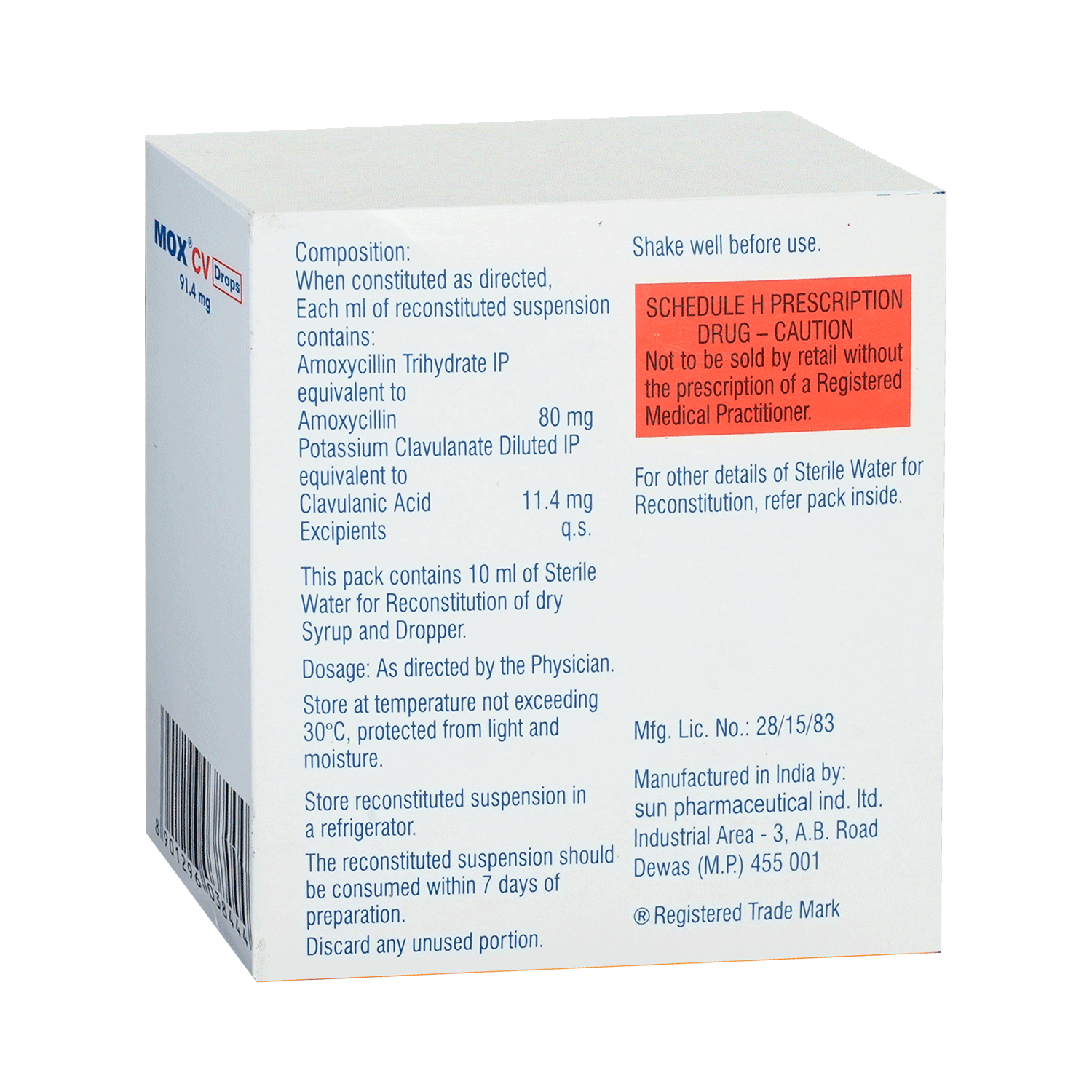 Mox CV 91.4mg Drop - Image 3