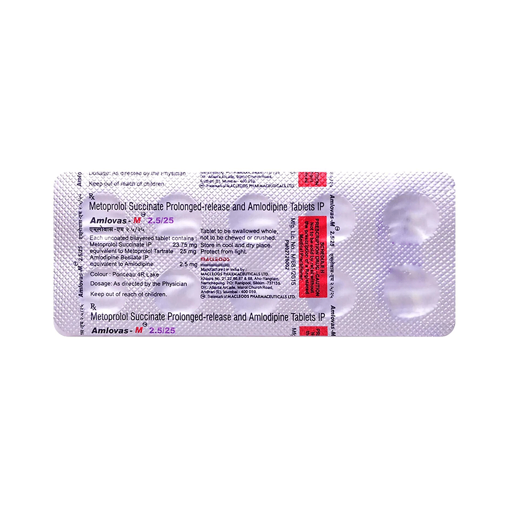 Amlovas-M 2.5/25 Tablet PR - Image 2
