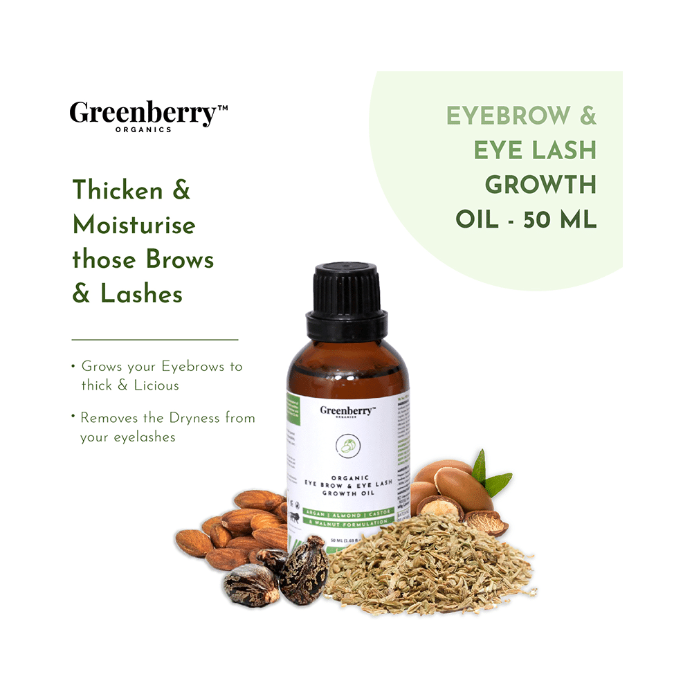 Greenberry Organics Organic Eye Brow & Eye Lash Growth Oil - Image 4