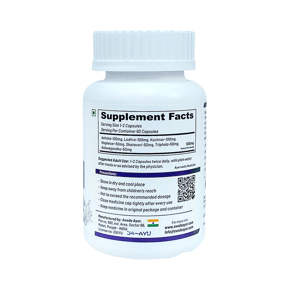 Life Aveda Premium Female Vitality Veg Capsule - Image 2