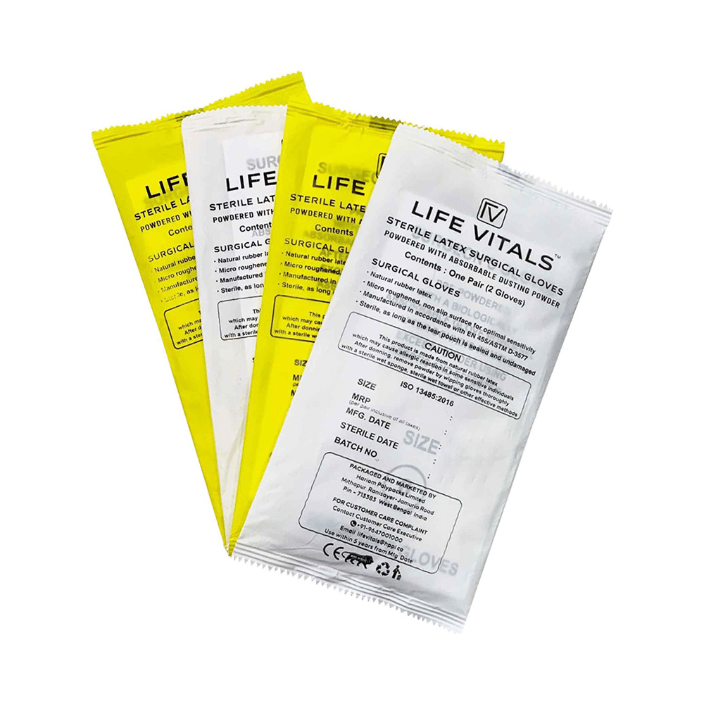 Life Vitals Sterile Latex Surgical Glove - Image 8