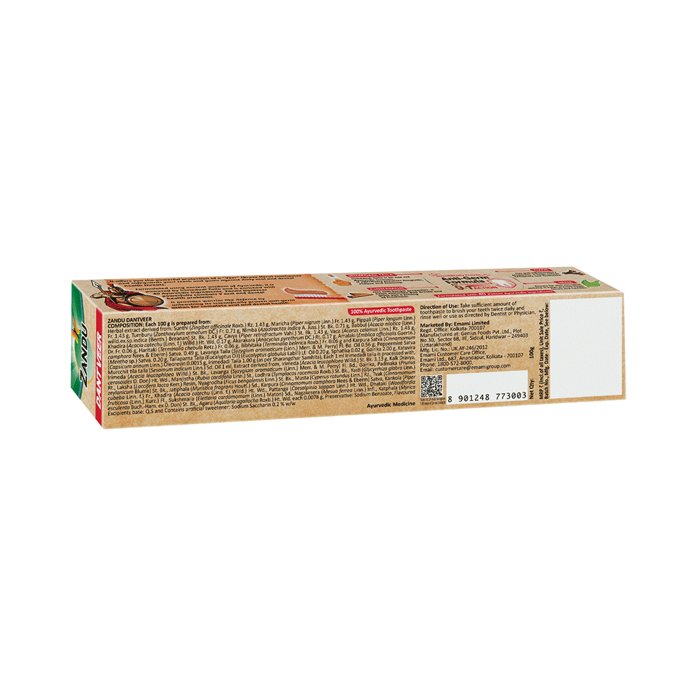 Zandu Dant Veer Toothpaste - Image 2